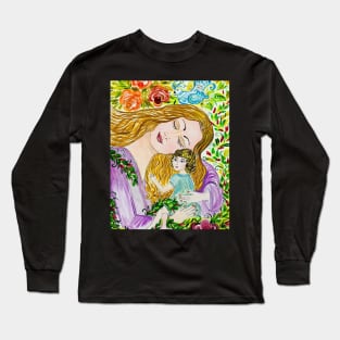 Mother with child Long Sleeve T-Shirt